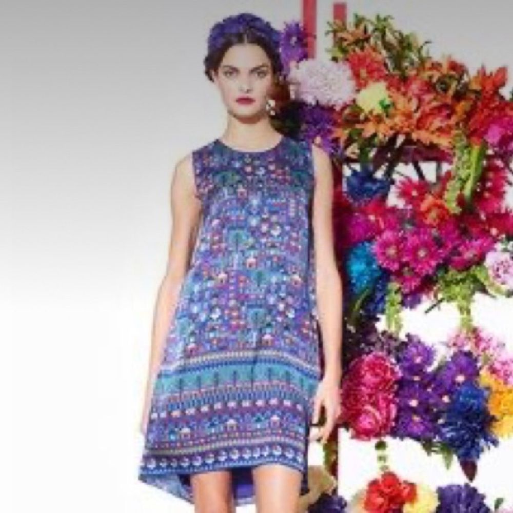 Erin Fetherston Size 6 Selina Dress Blue Shift